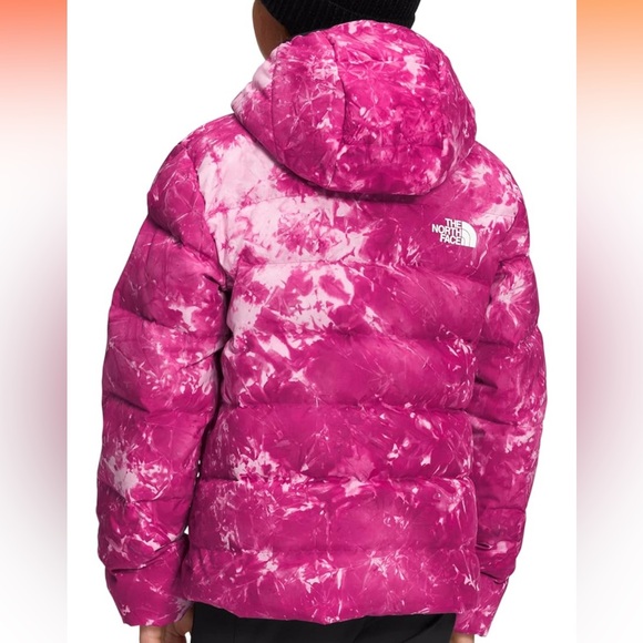 TNF Girls Printed Reversible Down Jacket - small - Picture 5 of 8